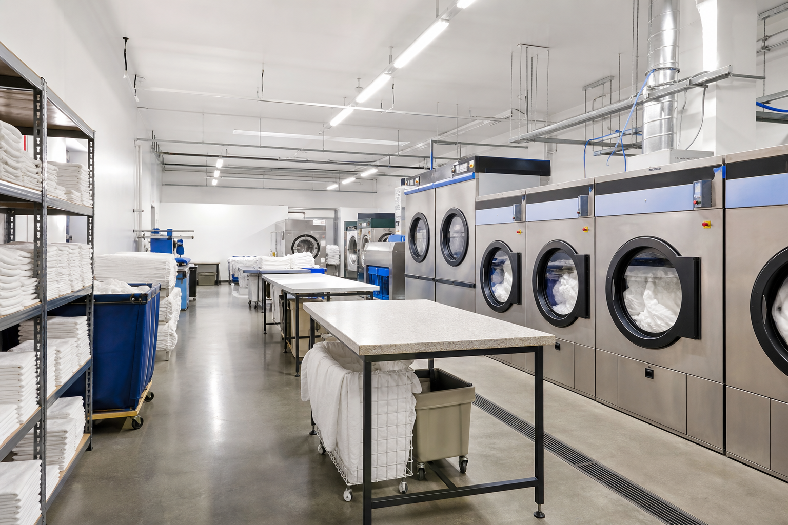 Summer Palace laundry and processing facility at Mansfield