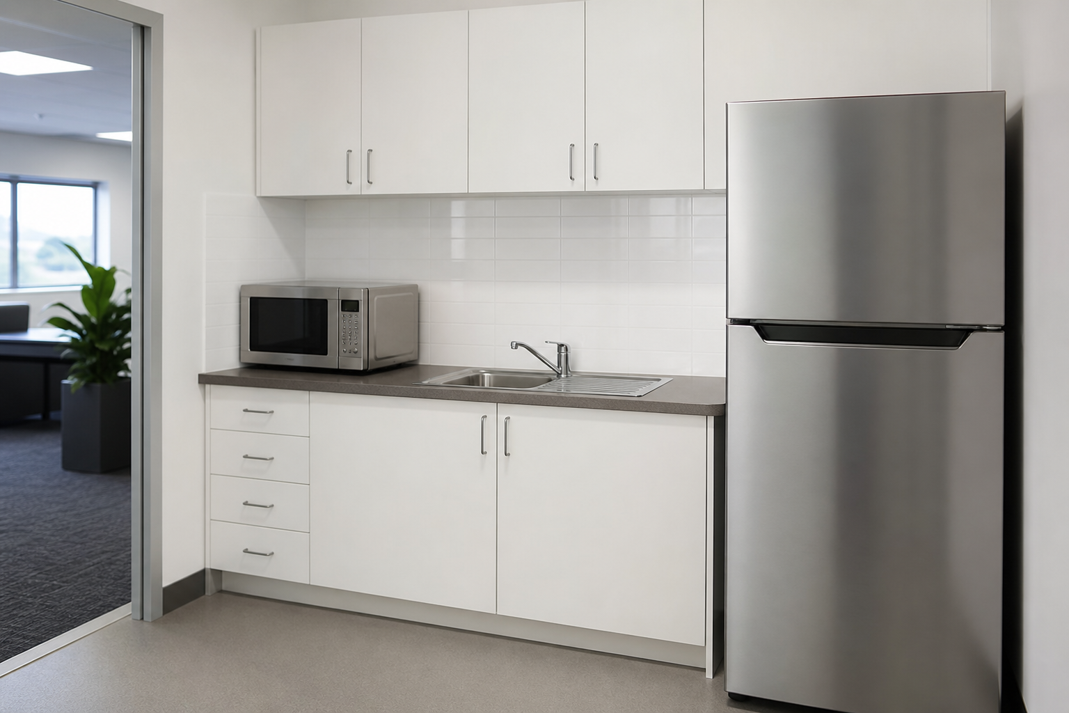 Office kitchenette hygiene standards in Queensland workplaces