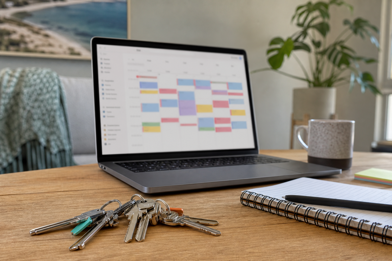 Multi-property Airbnb host scheduling and cleaning coordination