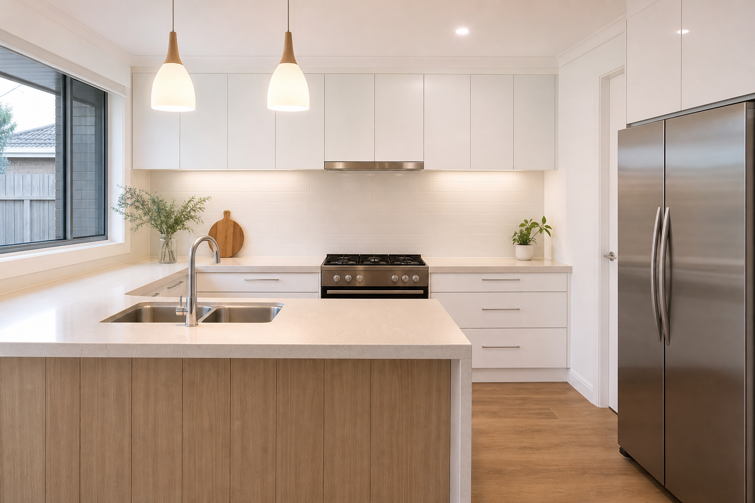 Residential kitchen bench and appliance cleaning in Brisbane