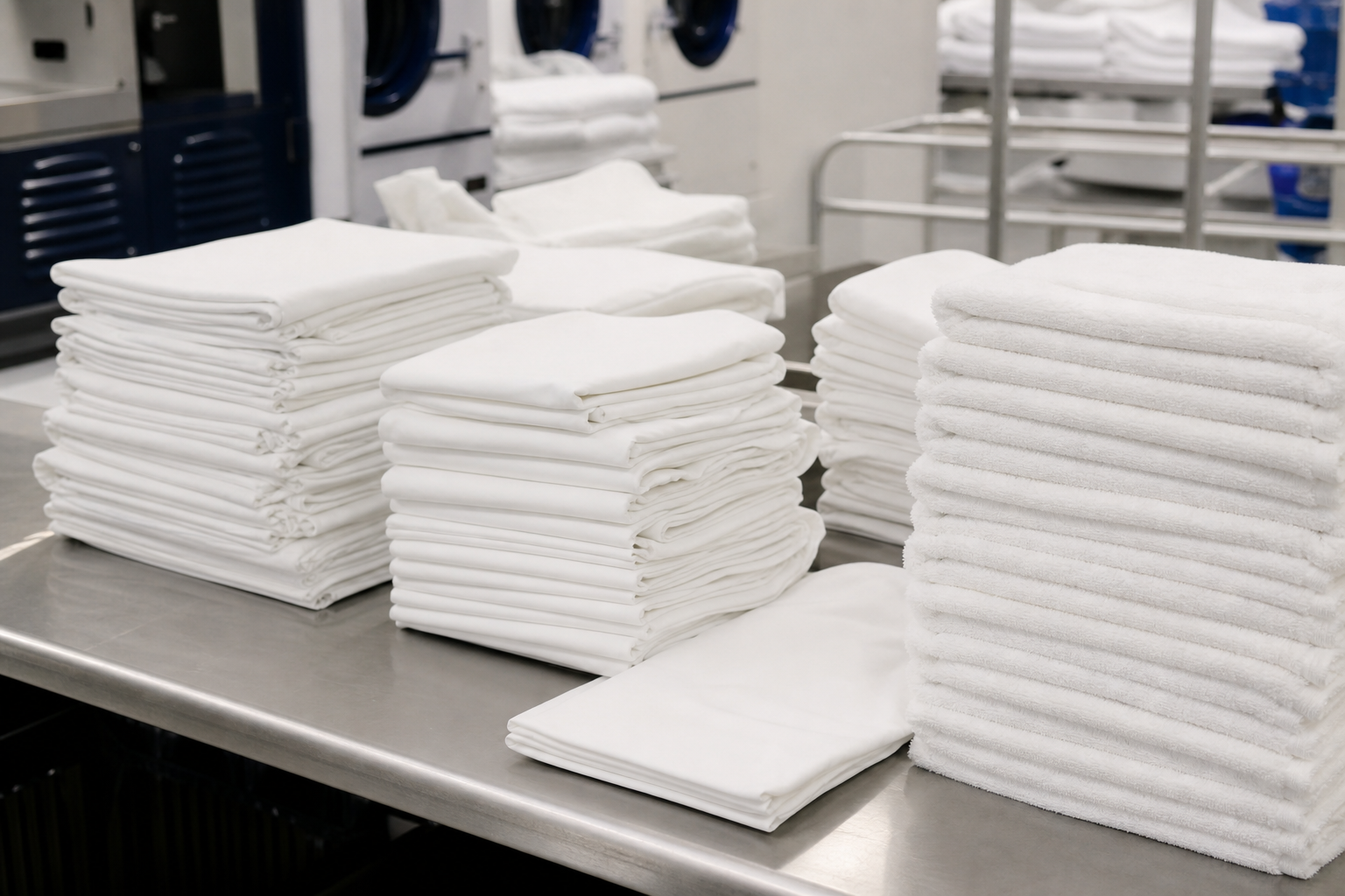 Professional linen washing and folding for short-stay properties
